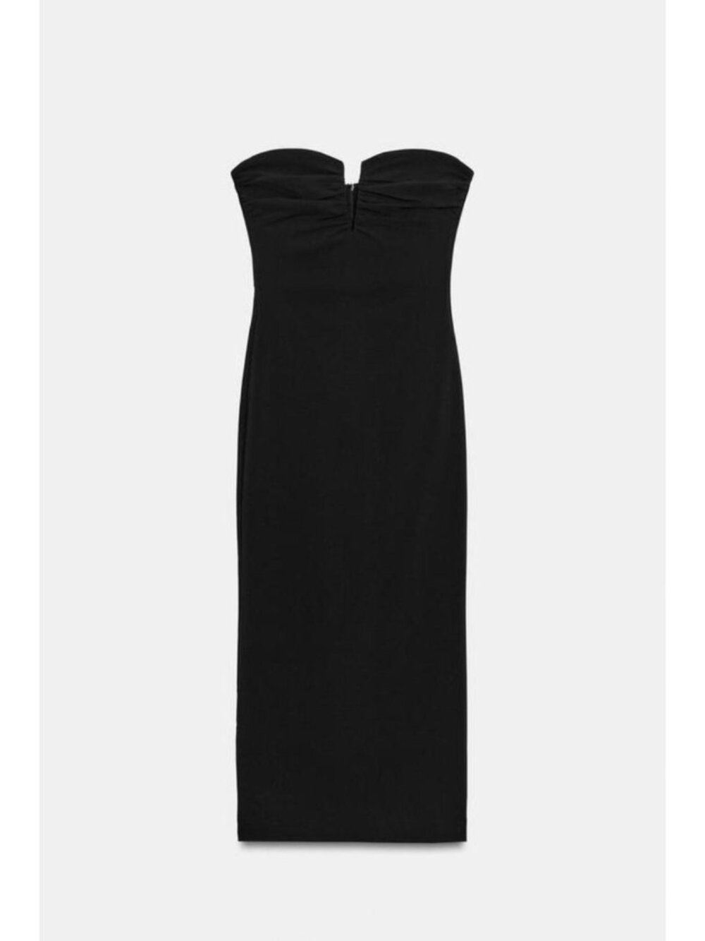 ZARA RUCHED CUTOUT MIDI DRESS 4772/214/800
